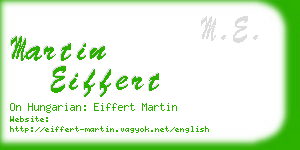 martin eiffert business card